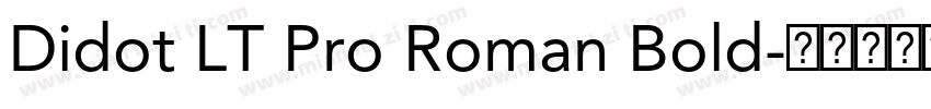 Didot LT Pro Roman Bold字体转换